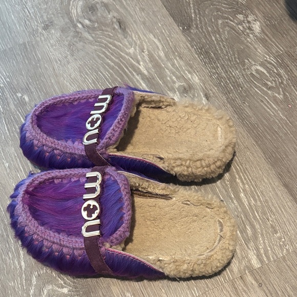 Authentic Mou Winter Bio Slide Long Hair Ponyskin - Picture 4 of 8